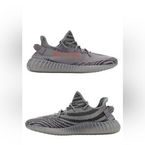 Adidas Yeezy Boost 350 V2 Beluga 2.0 Grey Orange Sneakers Streetwear size 7